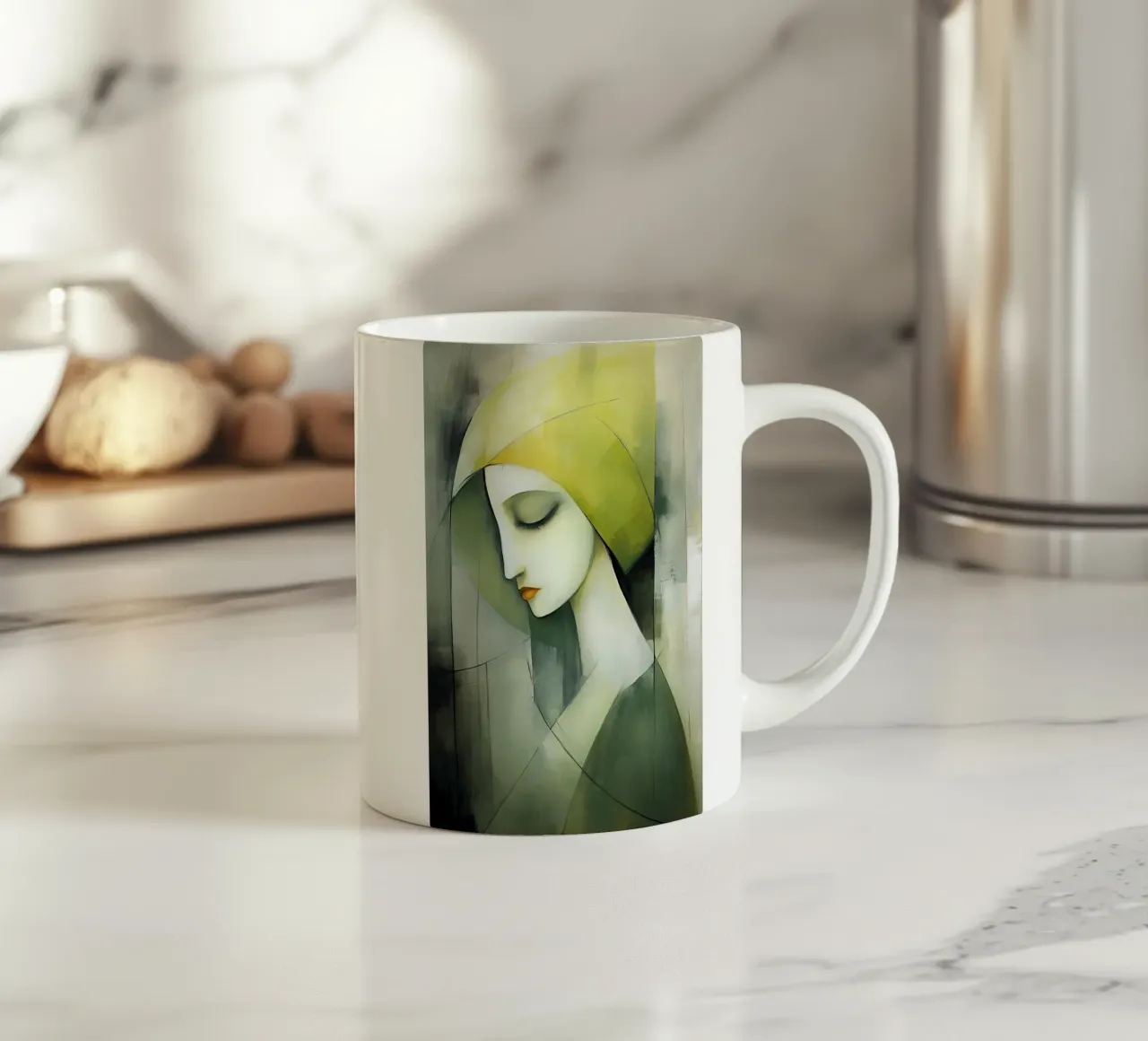 Modello astratto 5 tazza in ceramica da Imagine