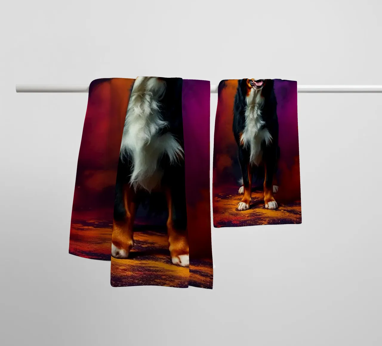 Le bouvier bernois coloré #202 serviette de bain de Yumis.Beargang.and.Me