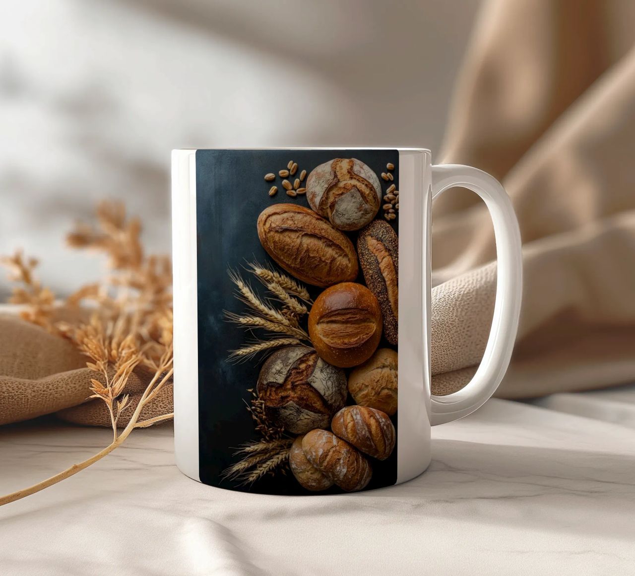 pane tazza in ceramica da Luke Yaeger