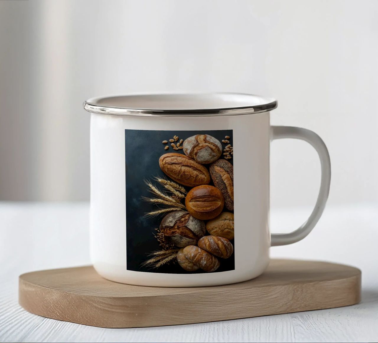 pane tazza in smalto da Luke Yaeger