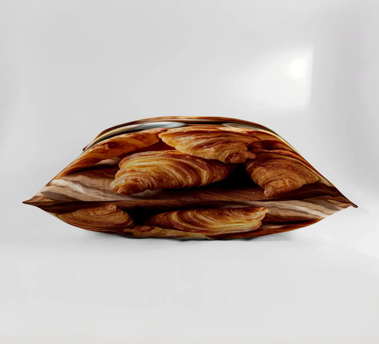 croissants decorative cushion by Luke Yaeger