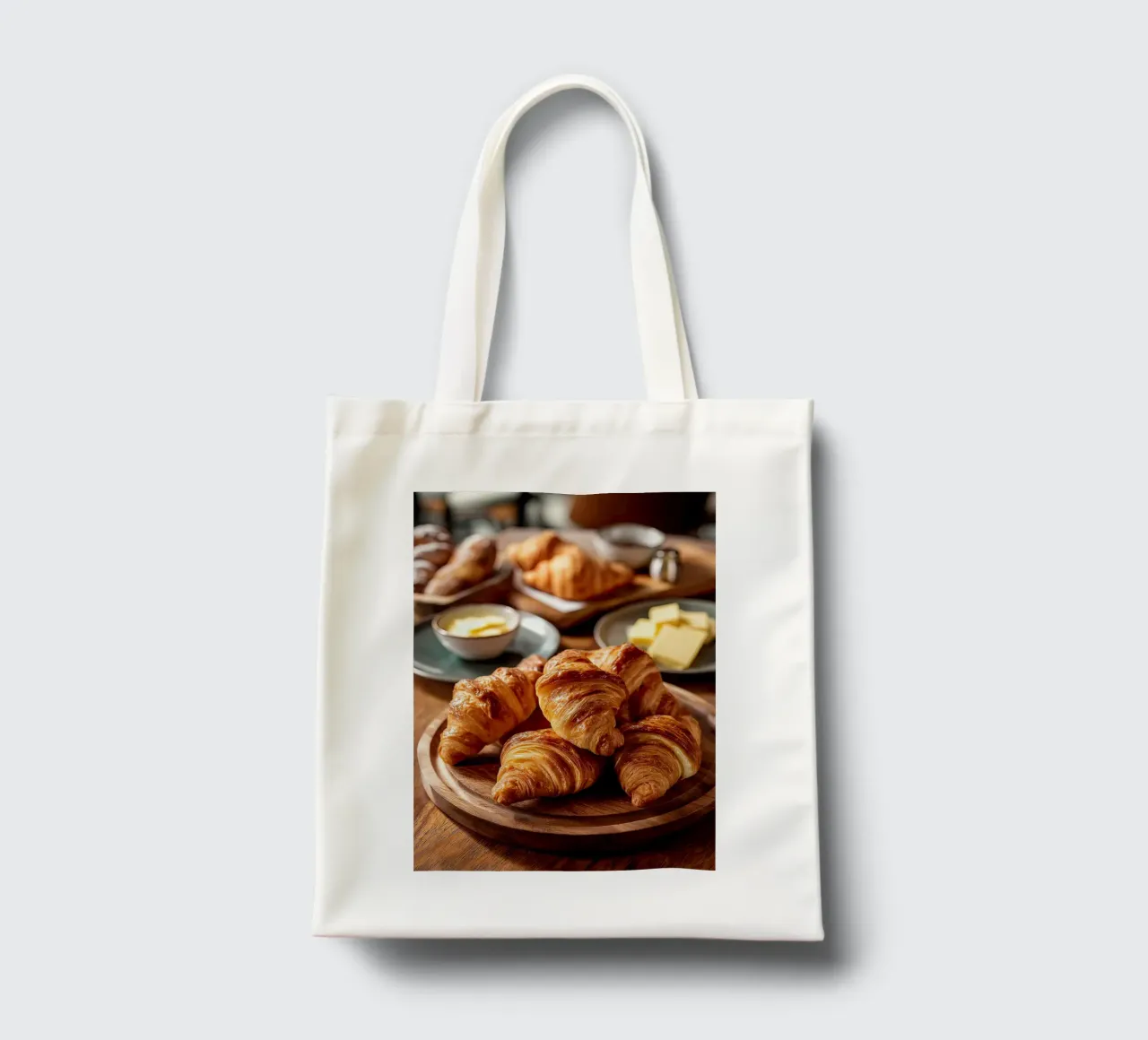 croissants tote bag by Luke Yaeger