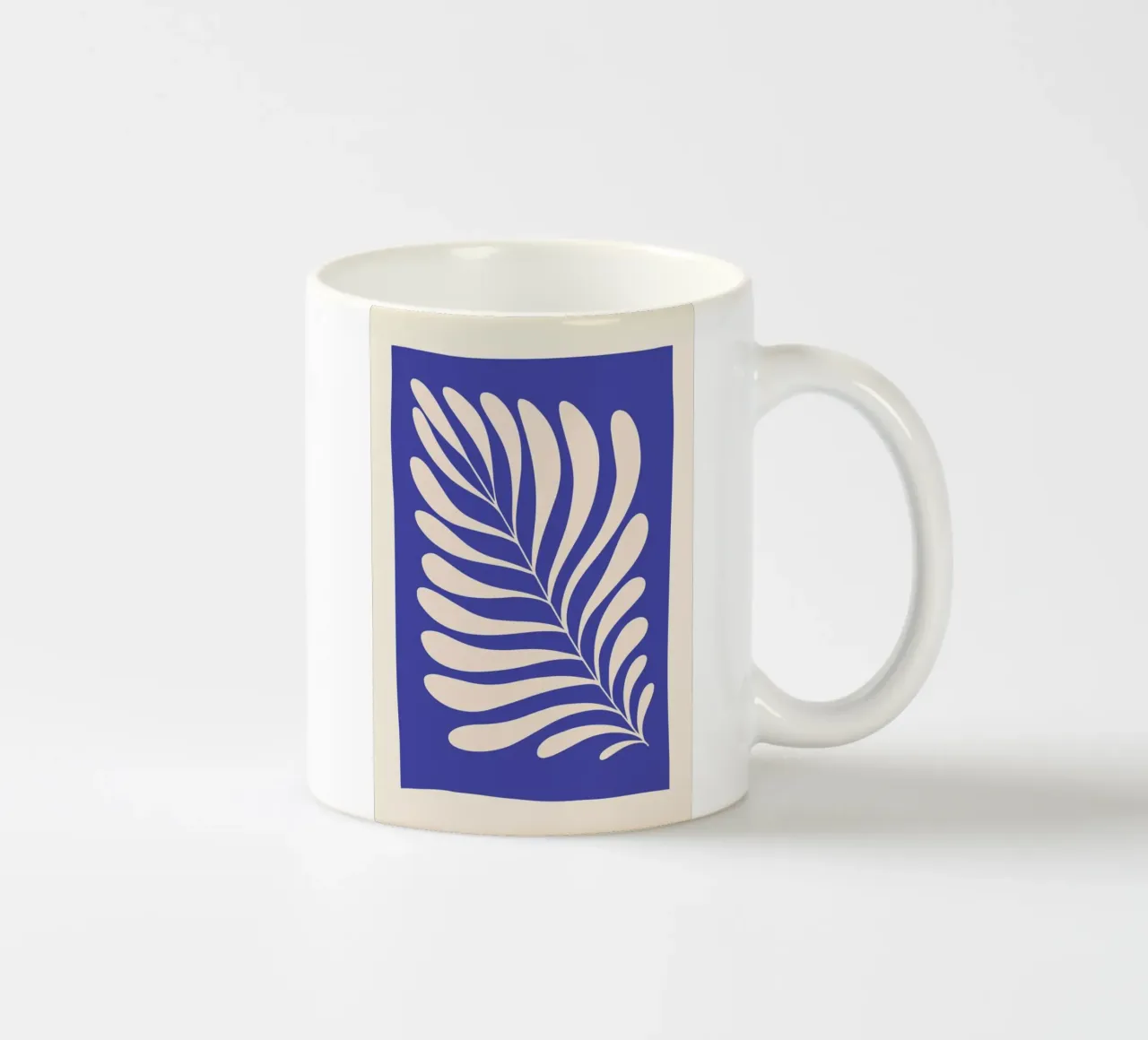 Fern in Blue tazza in ceramica da Pure
