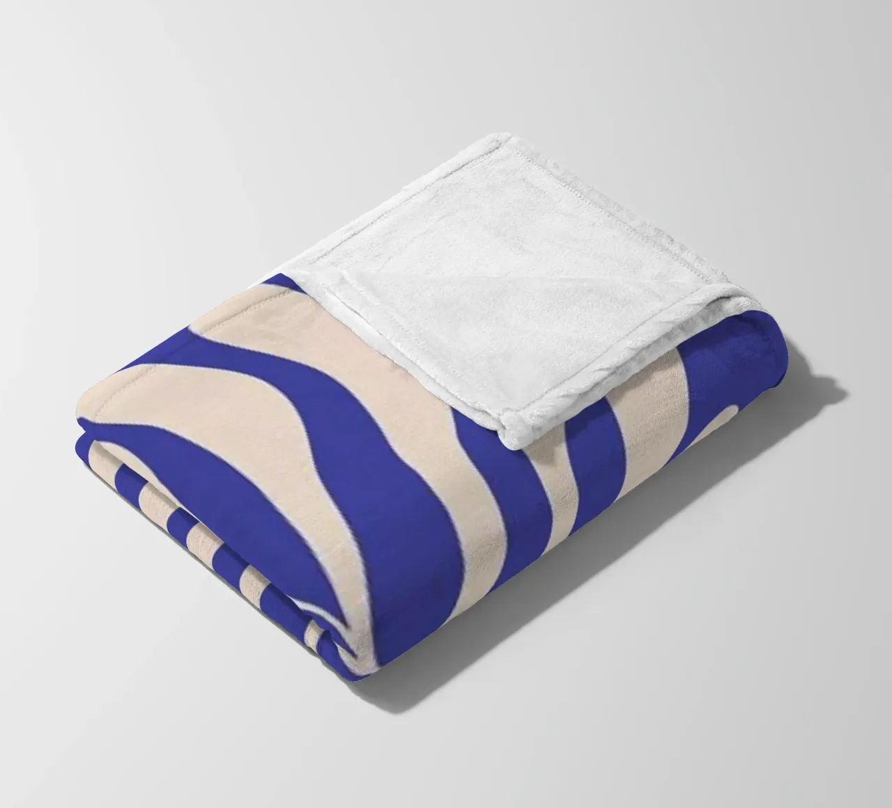 Fern in Blue coperta in pile da Pure