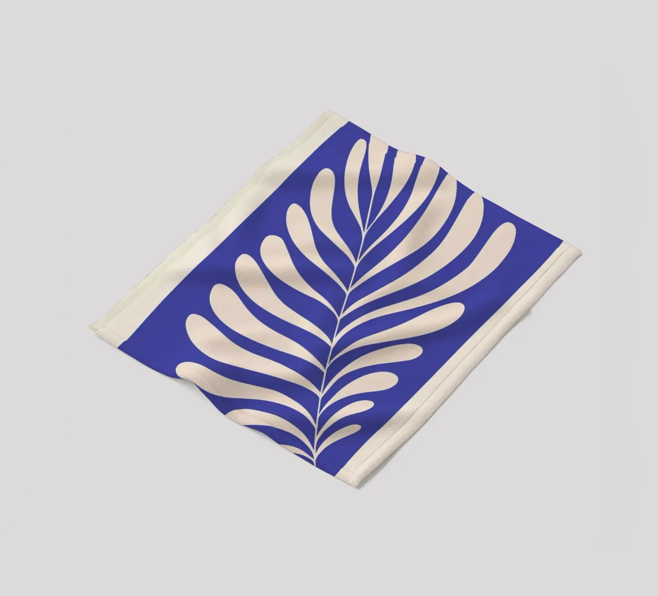 Fern in Blue coperta in pile da Pure