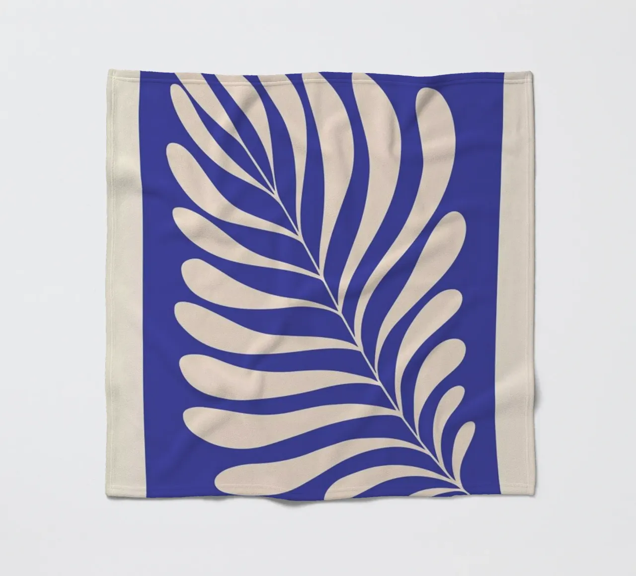 Fern in Blue coperta in pile da Pure