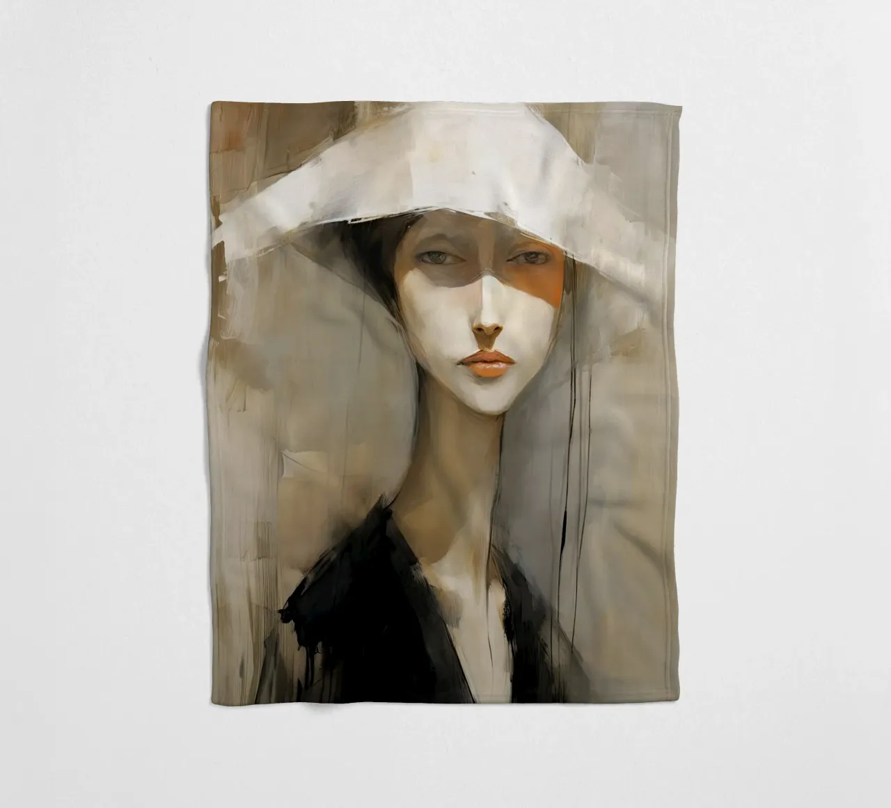 Abstract model 6 fleece blanket by Imagine