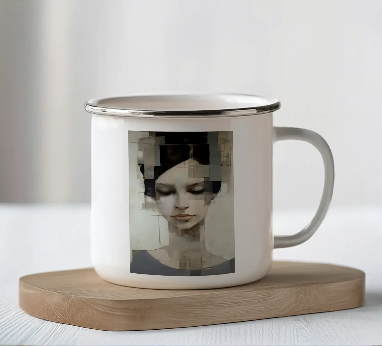 Arte da parete di Imagine tazza in smalto da Imagine