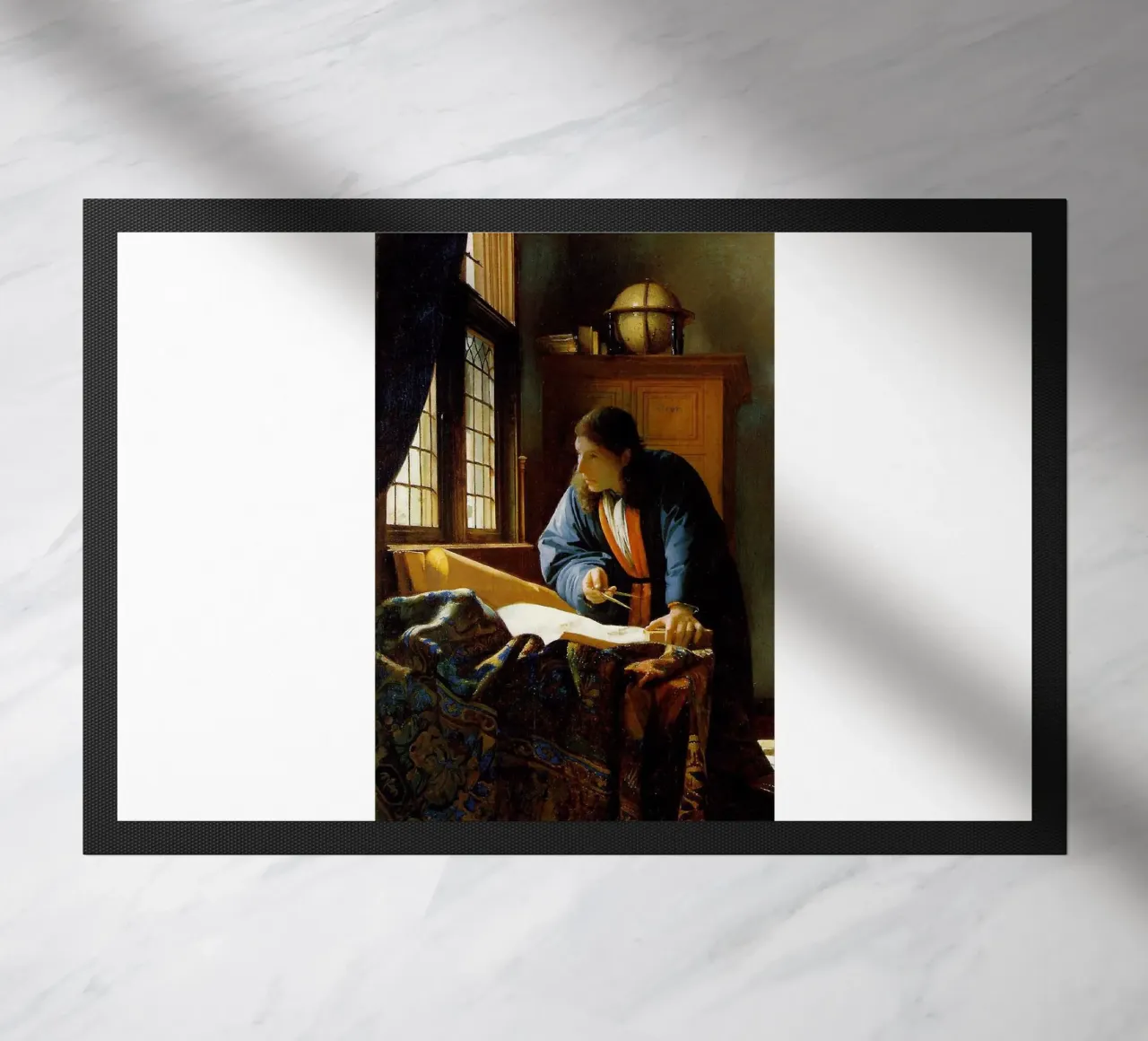vermeer - un geografo che studia le mappe zerbino da The Dinda