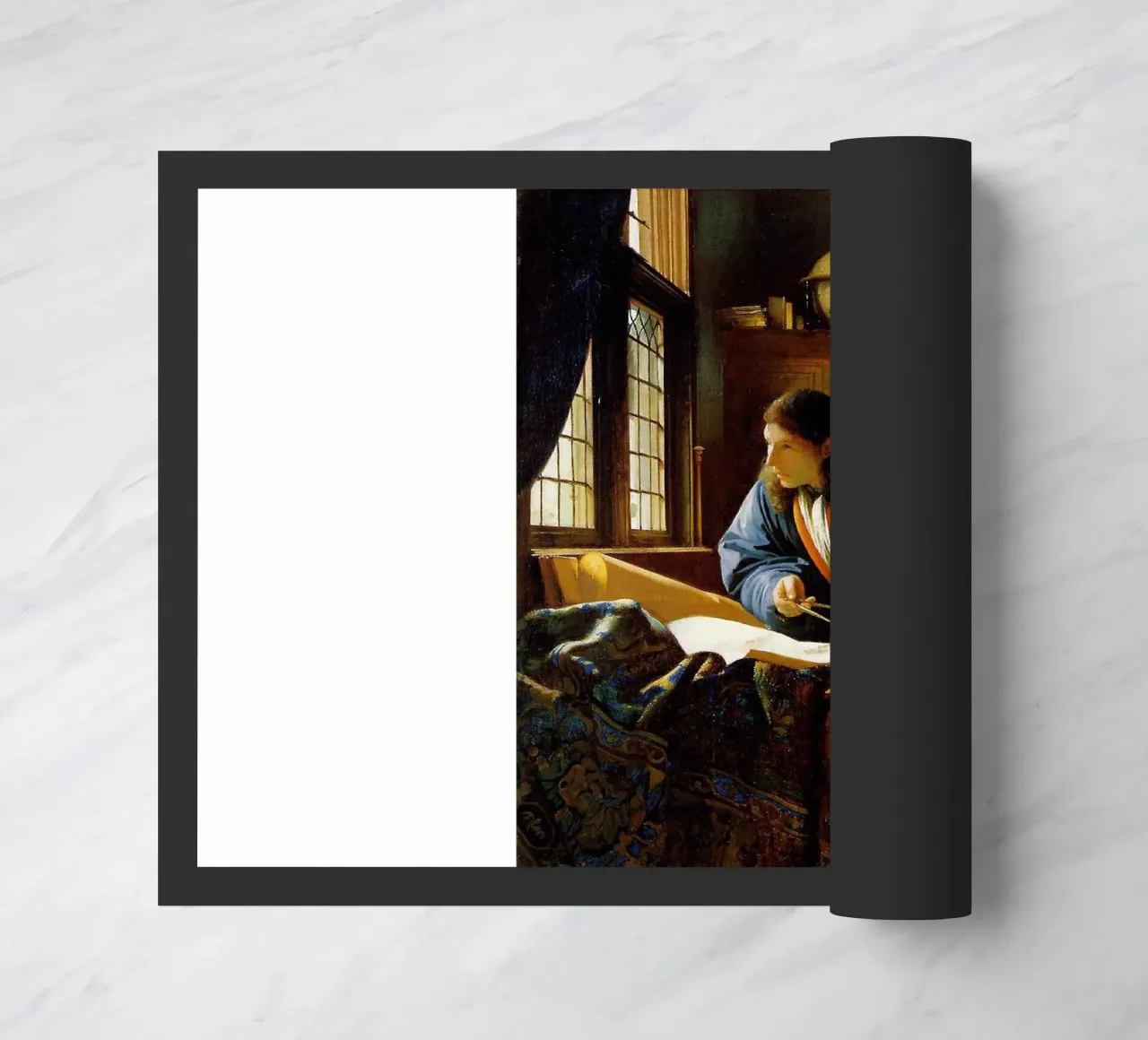 vermeer - un geografo che studia le mappe zerbino da The Dinda