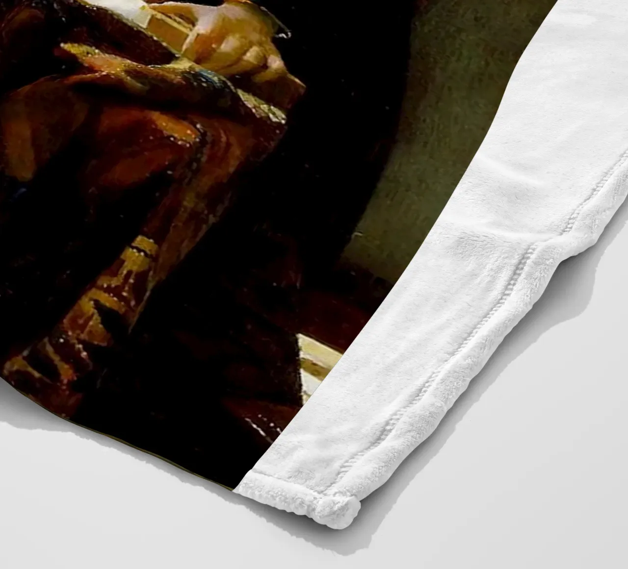 vermeer - un geografo che studia le mappe coperta in pile da The Dinda