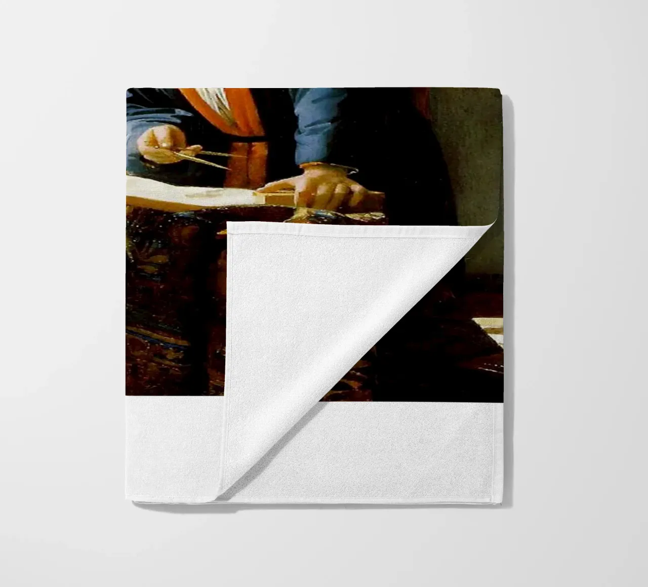 vermeer - un geografo che studia le mappe telo mare da The Dinda