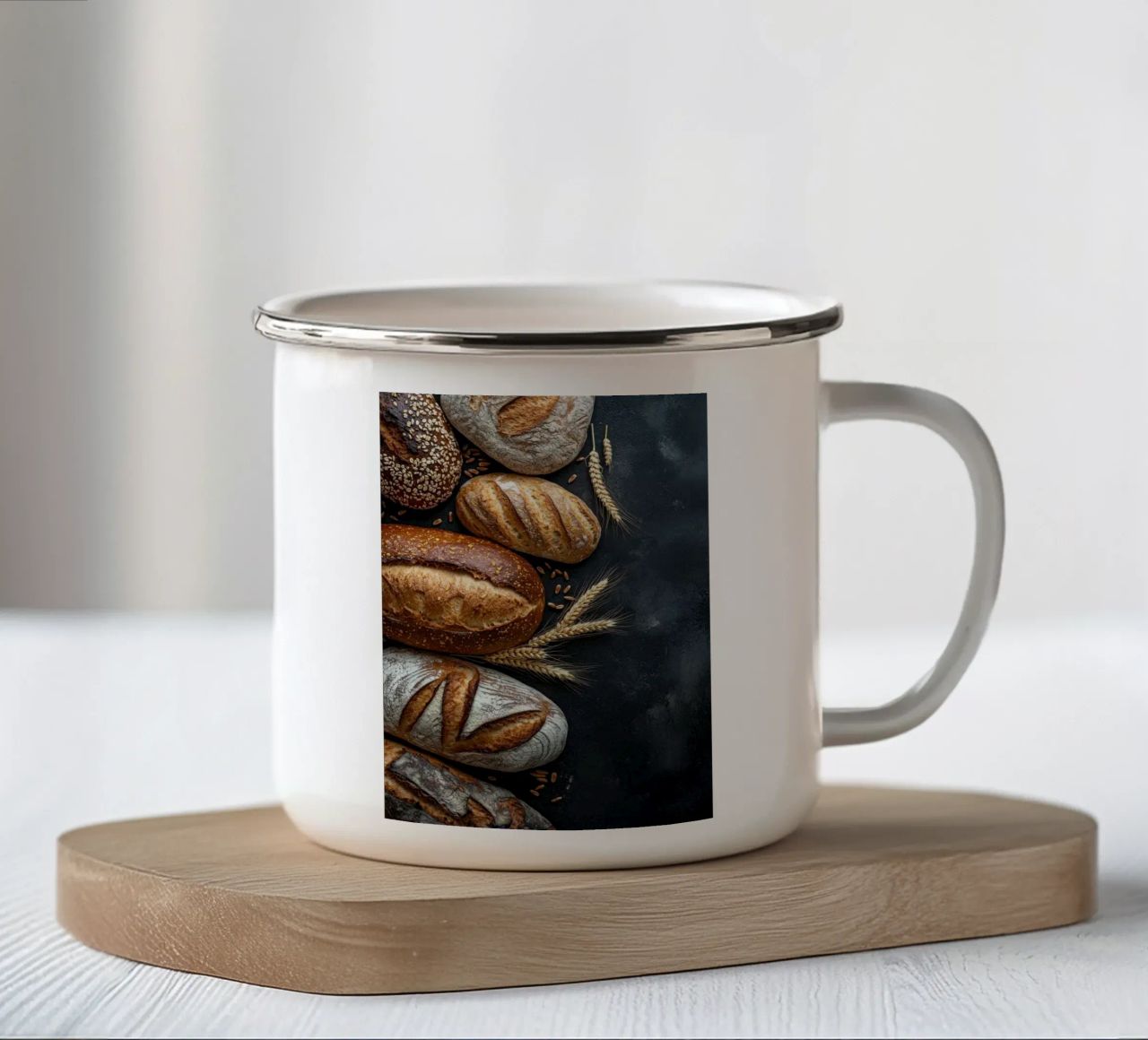 pane tazza in smalto da Luke Yaeger