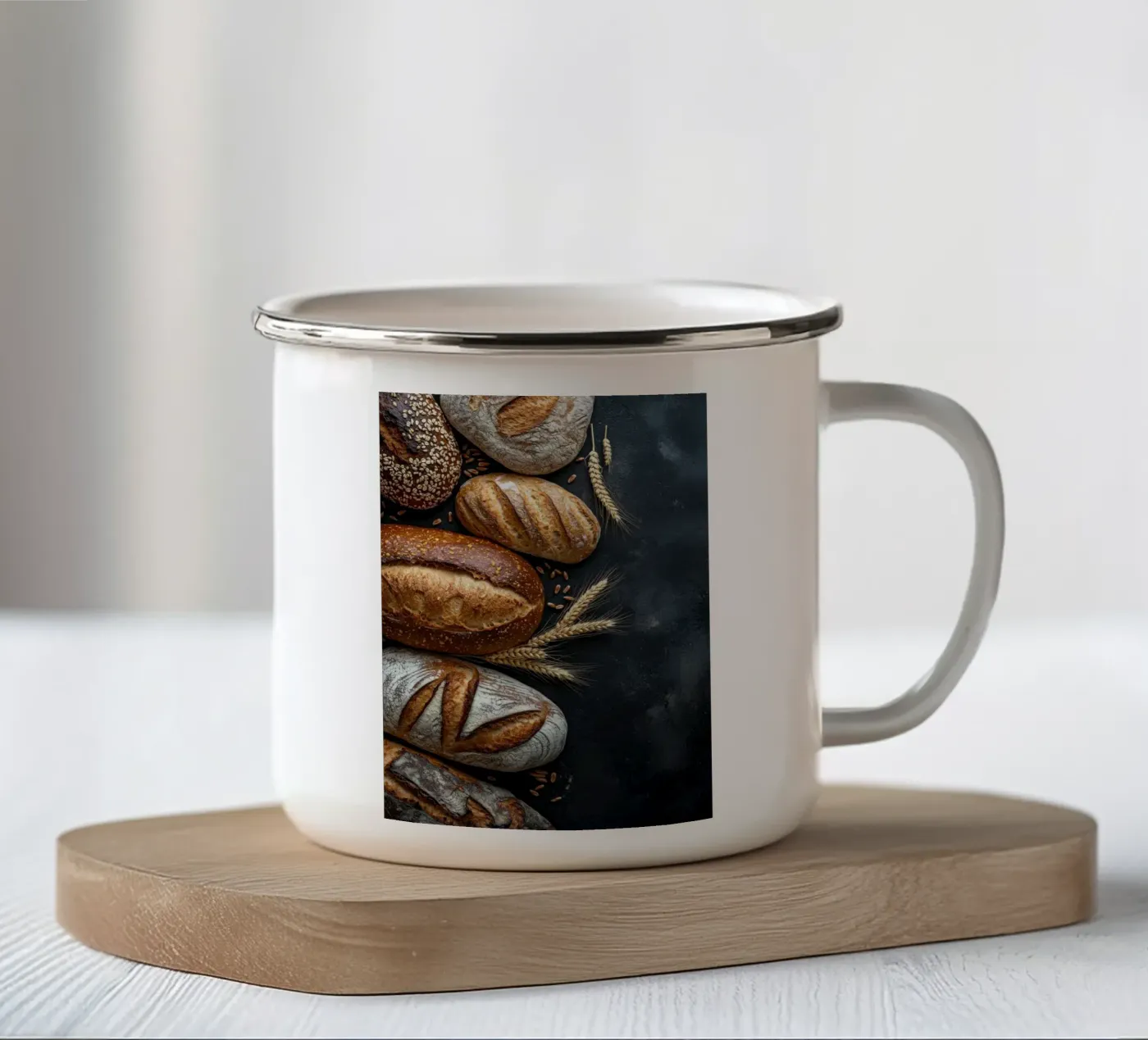 bread enamel mug by Luke Yaeger