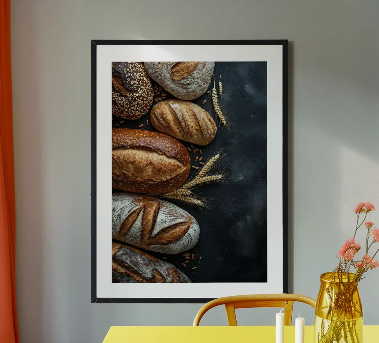 pane poster con telaio in legno da Luke Yaeger