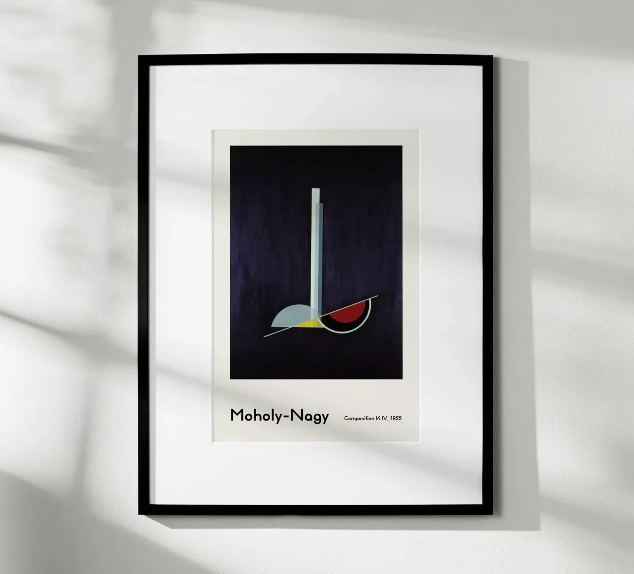 László Moholy-Nagy - Composition K IV poster con telaio in alluminio da ARTOTHEK