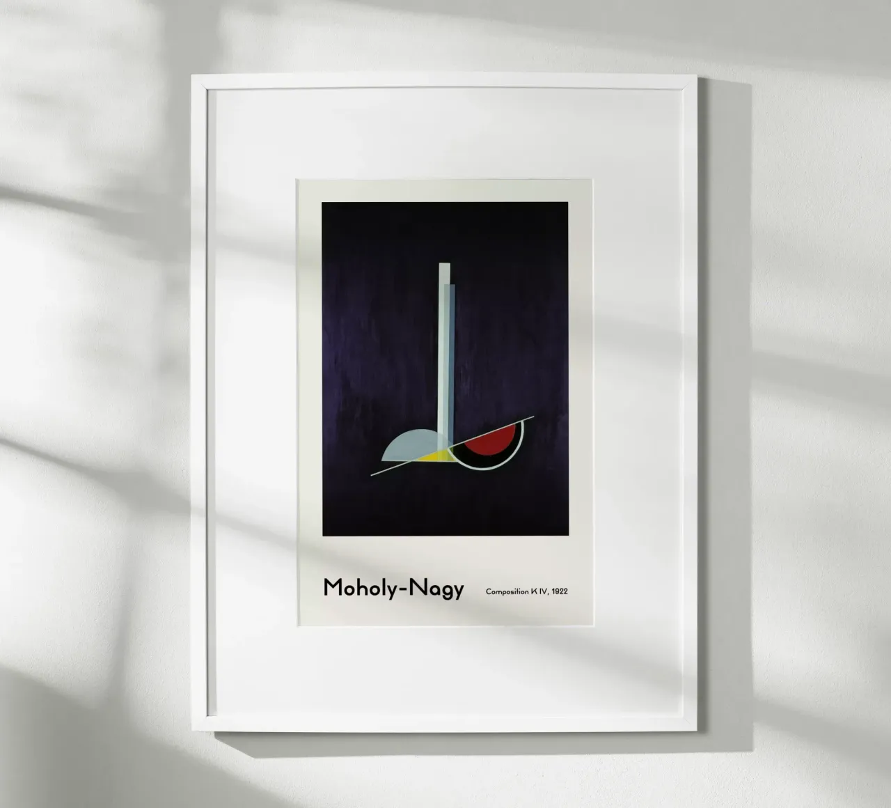 László Moholy-Nagy - Composition K IV poster con telaio in alluminio da ARTOTHEK