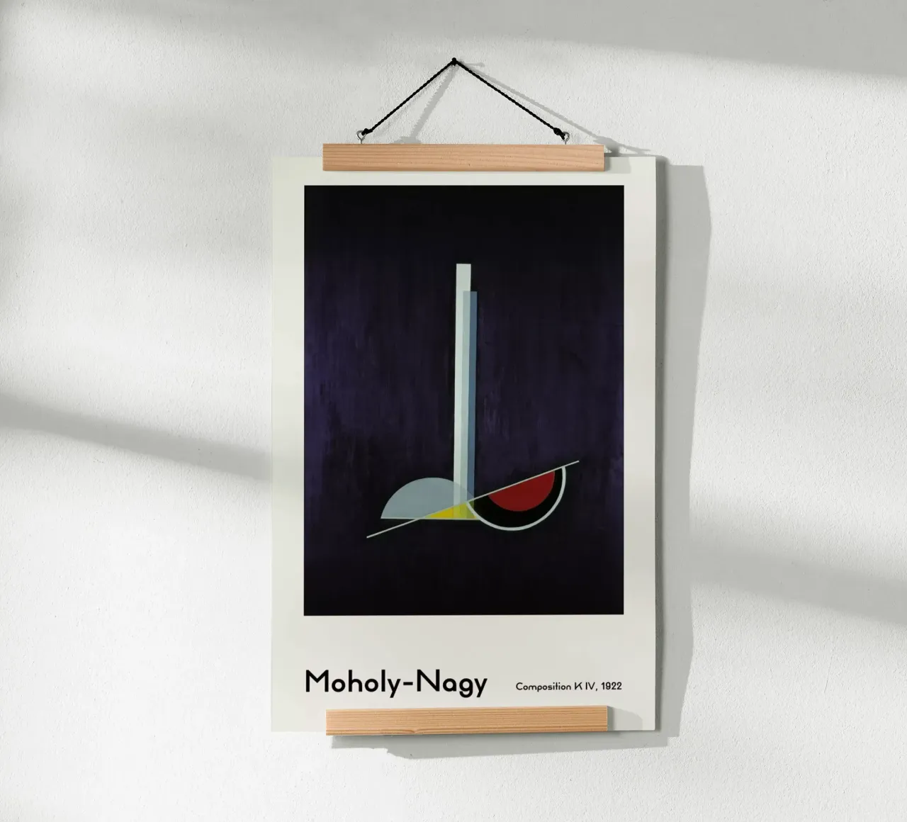 László Moholy-Nagy - Composition K IV poster con telaio in alluminio da ARTOTHEK