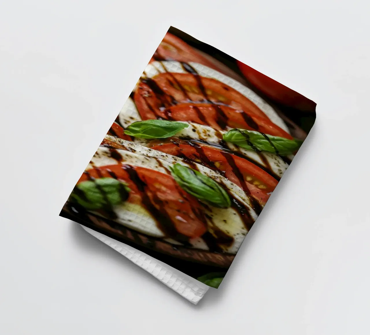 caprese tea towel by Luke Yaeger