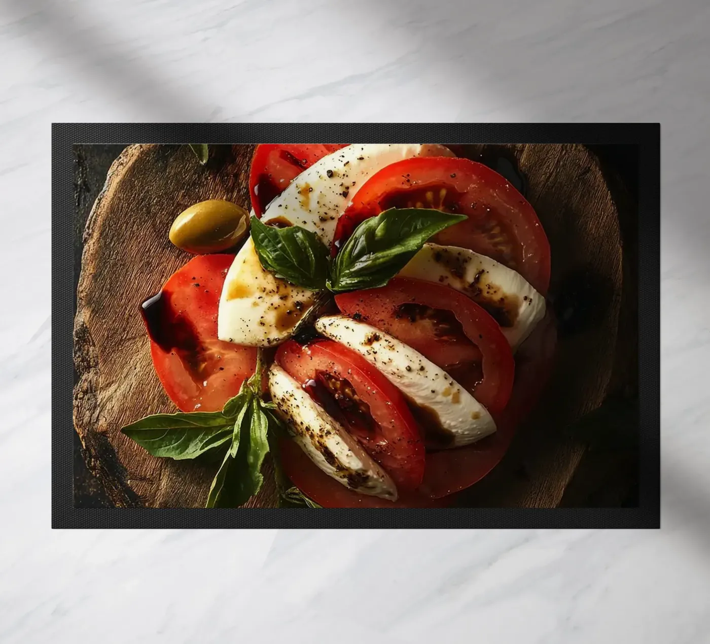 mozzarella deurmat van Luke Yaeger