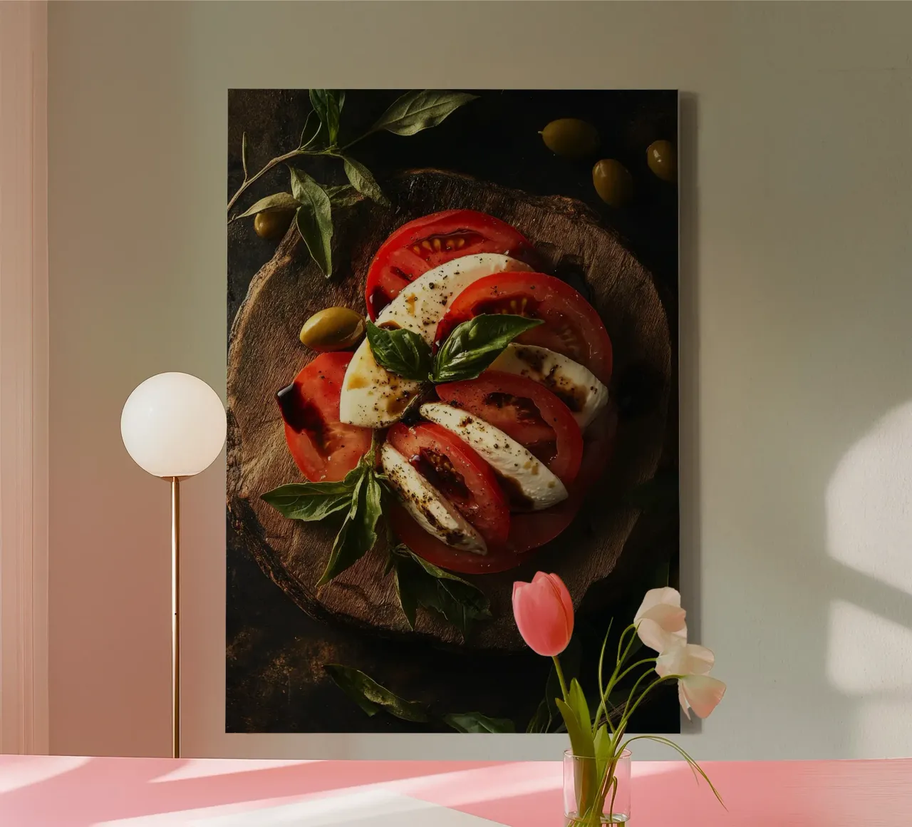 mozzarella tela con Cornice a cassetta da Luke Yaeger