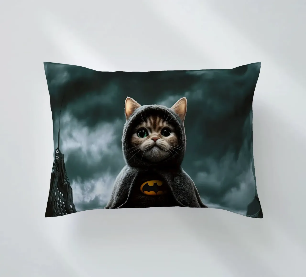 I am a Cat Batman Nr. 03 cuscino da lazydaypaper