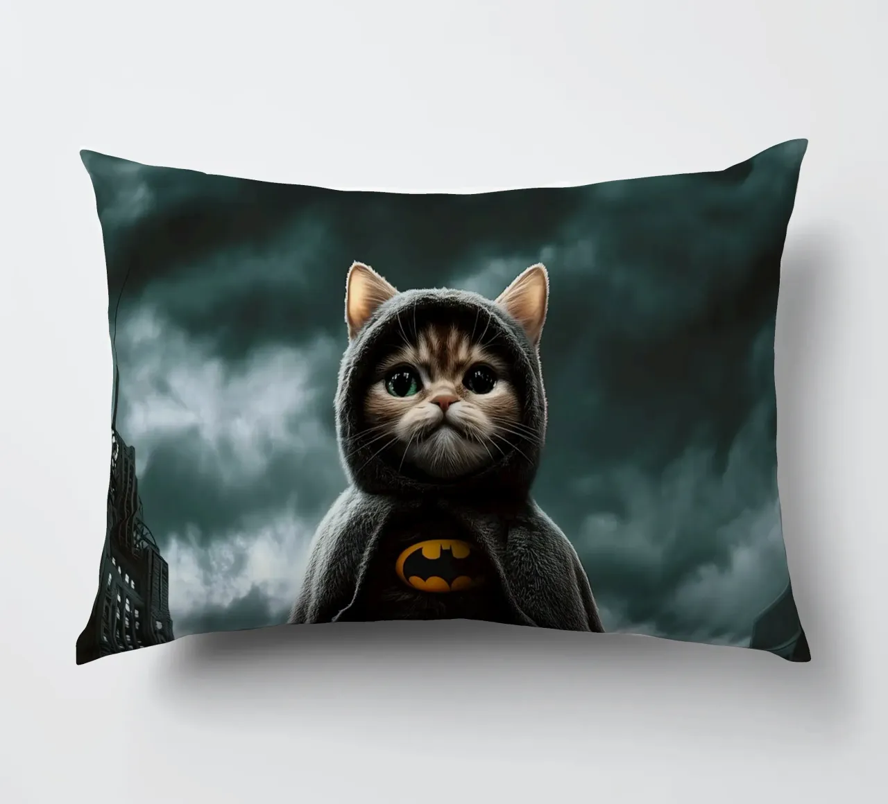 I am a Cat Batman Nr. 03 cuscino da lazydaypaper