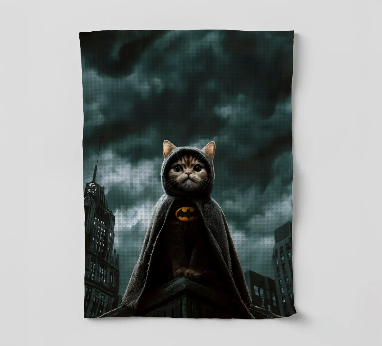 I am a Cat Batman Nr. 03 canovaccio da cucina da lazydaypaper