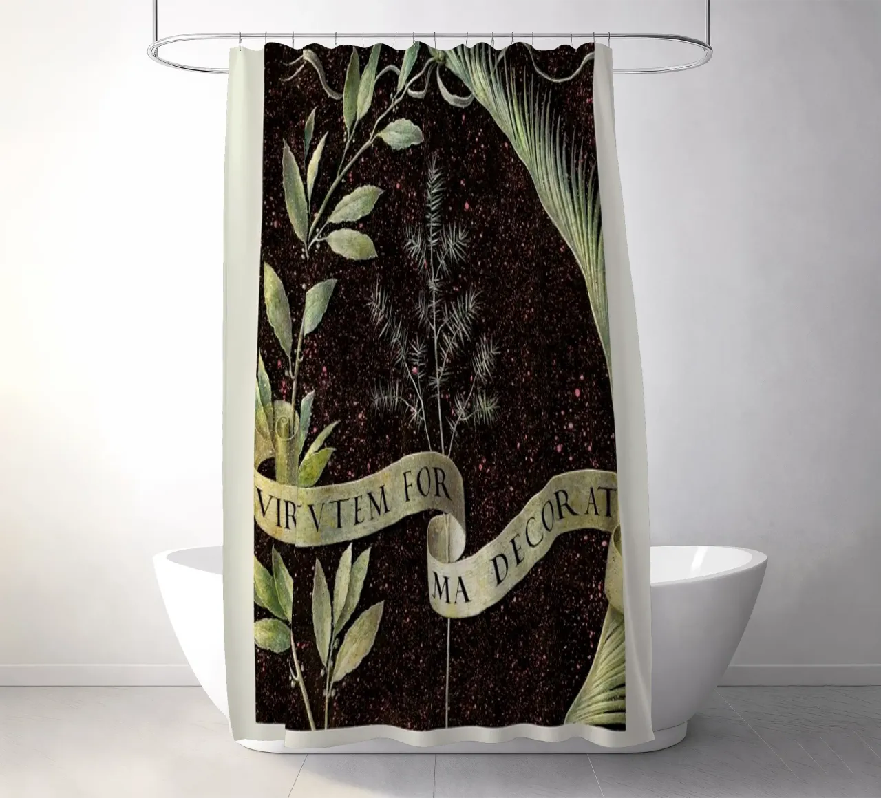 da Vinci - Wreath of Laurel, Palm, and Juniper tenda da doccia da Vintage by JUNIQE