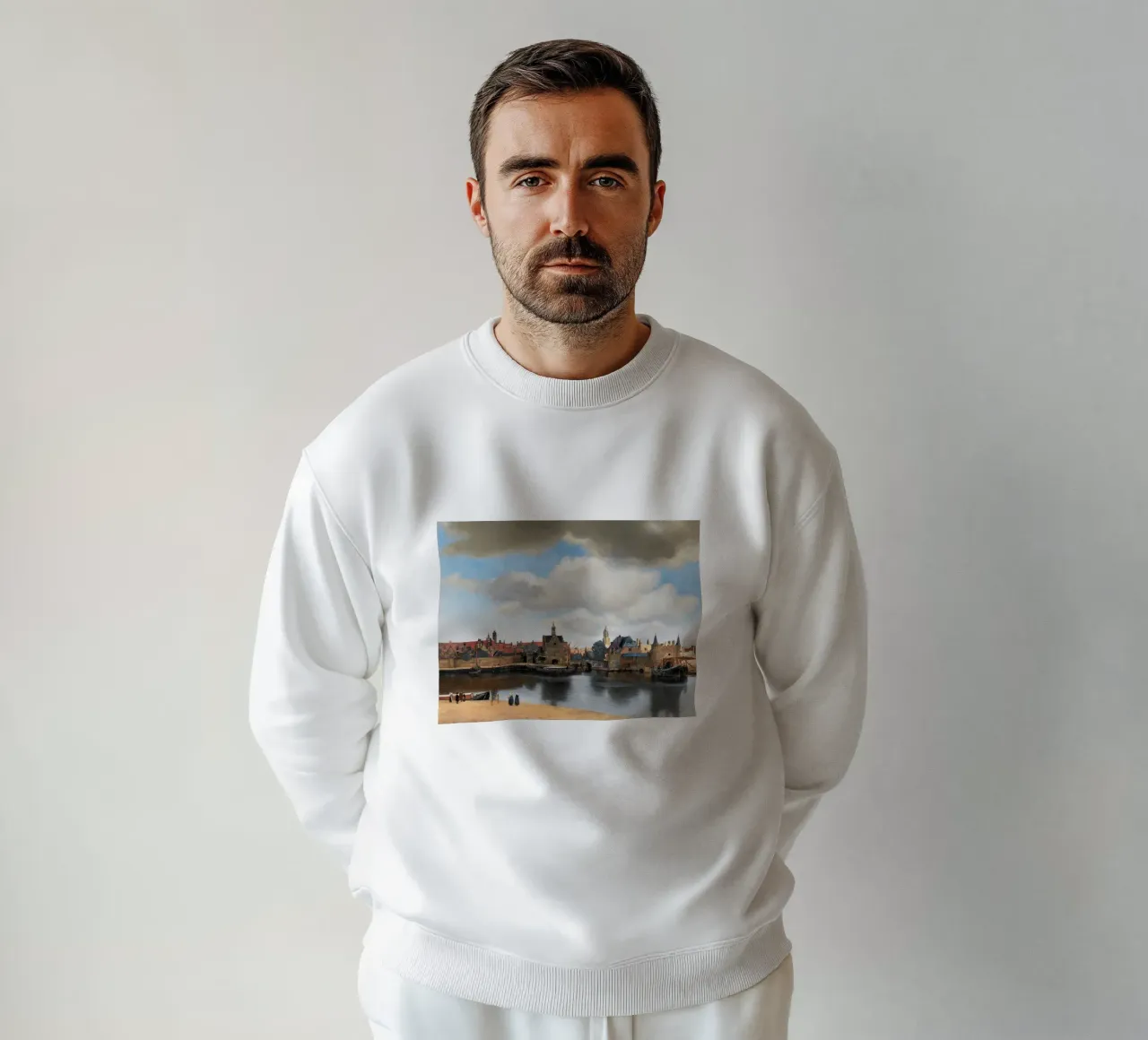 vermeer - vedute di città iconiche felpa da The Dinda