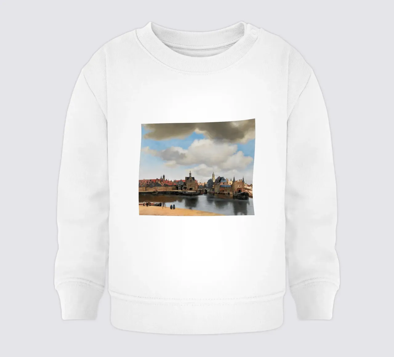 vermeer - vedute di città iconiche felpa neonato da The Dinda