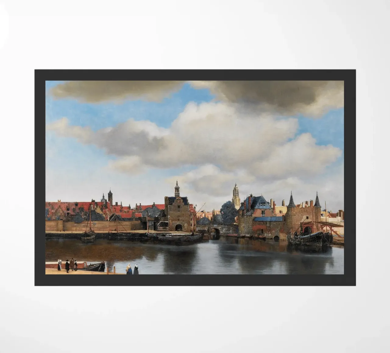 vermeer - vedute di città iconiche zerbino da The Dinda