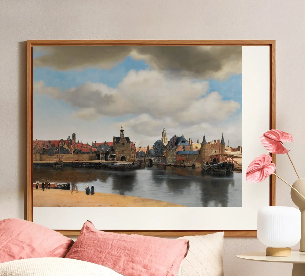 vermeer - vedute di città iconiche alluminio dibond da The Dinda