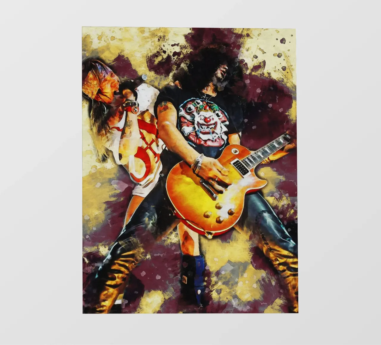 Sbaffo di Slash e Axl Rose pellicola backlit da Gunawan Rb