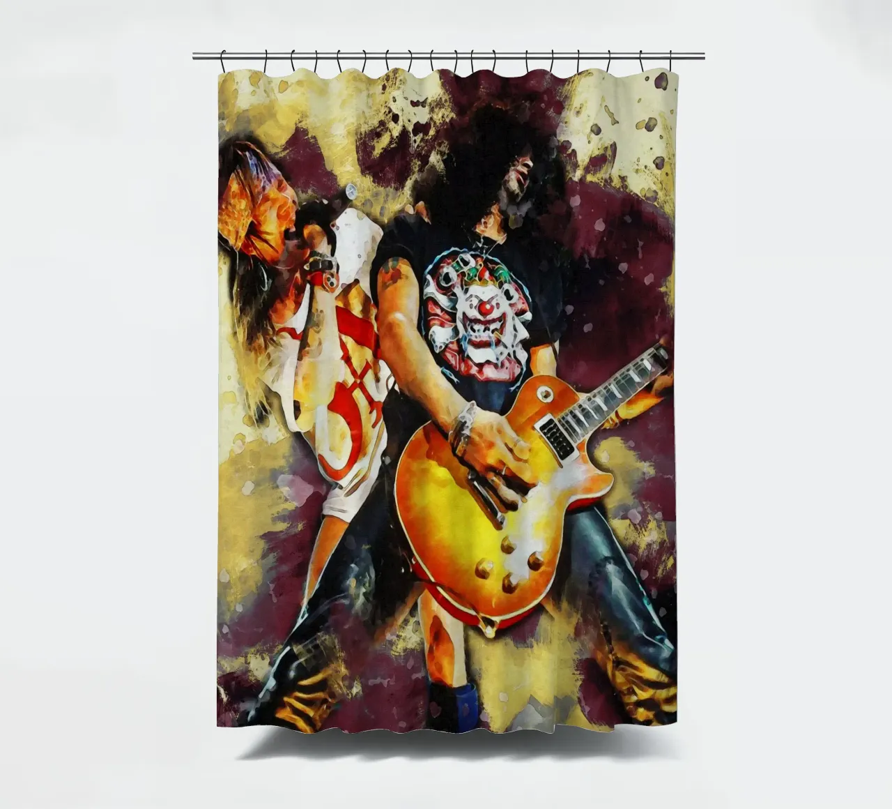 Sbaffo di Slash e Axl Rose tenda da doccia da Gunawan Rb