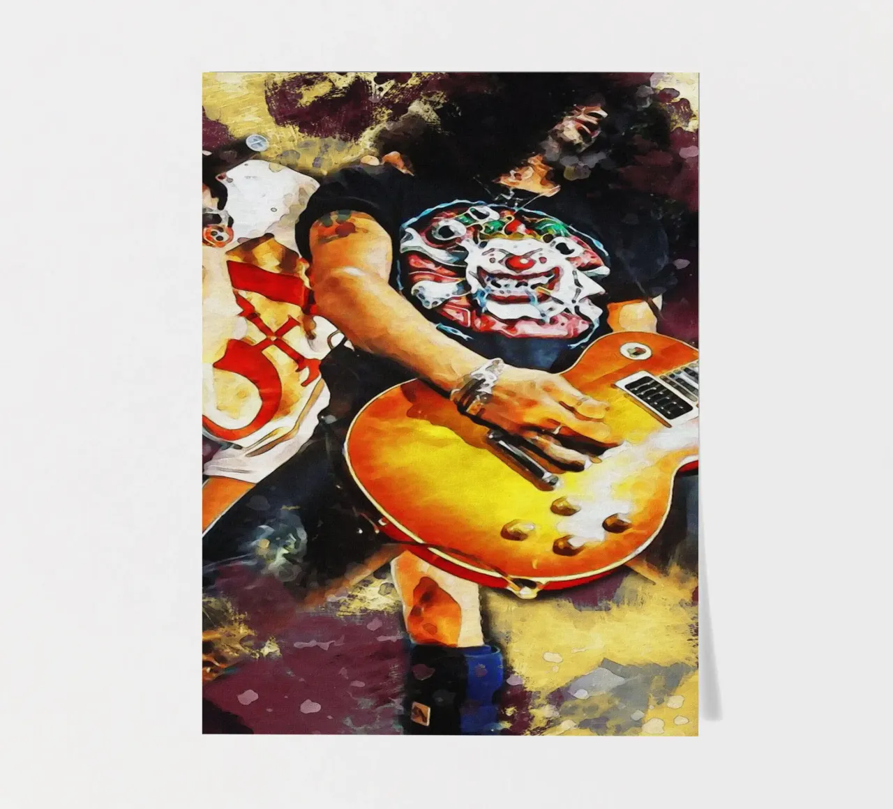 Smudge of Slash and Axl Rose sticker sheet by Gunawan Rb