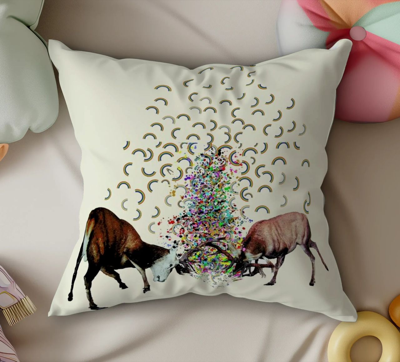 creating rainbows cuscino da Brian Buckley