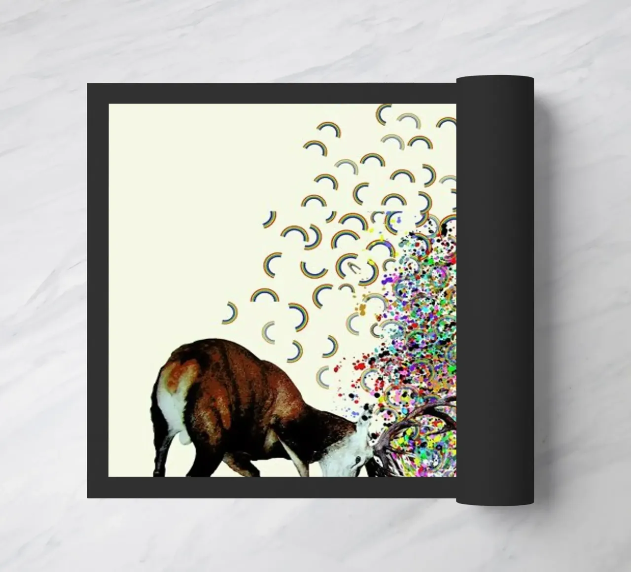 creating rainbows felpudo de Brian Buckley