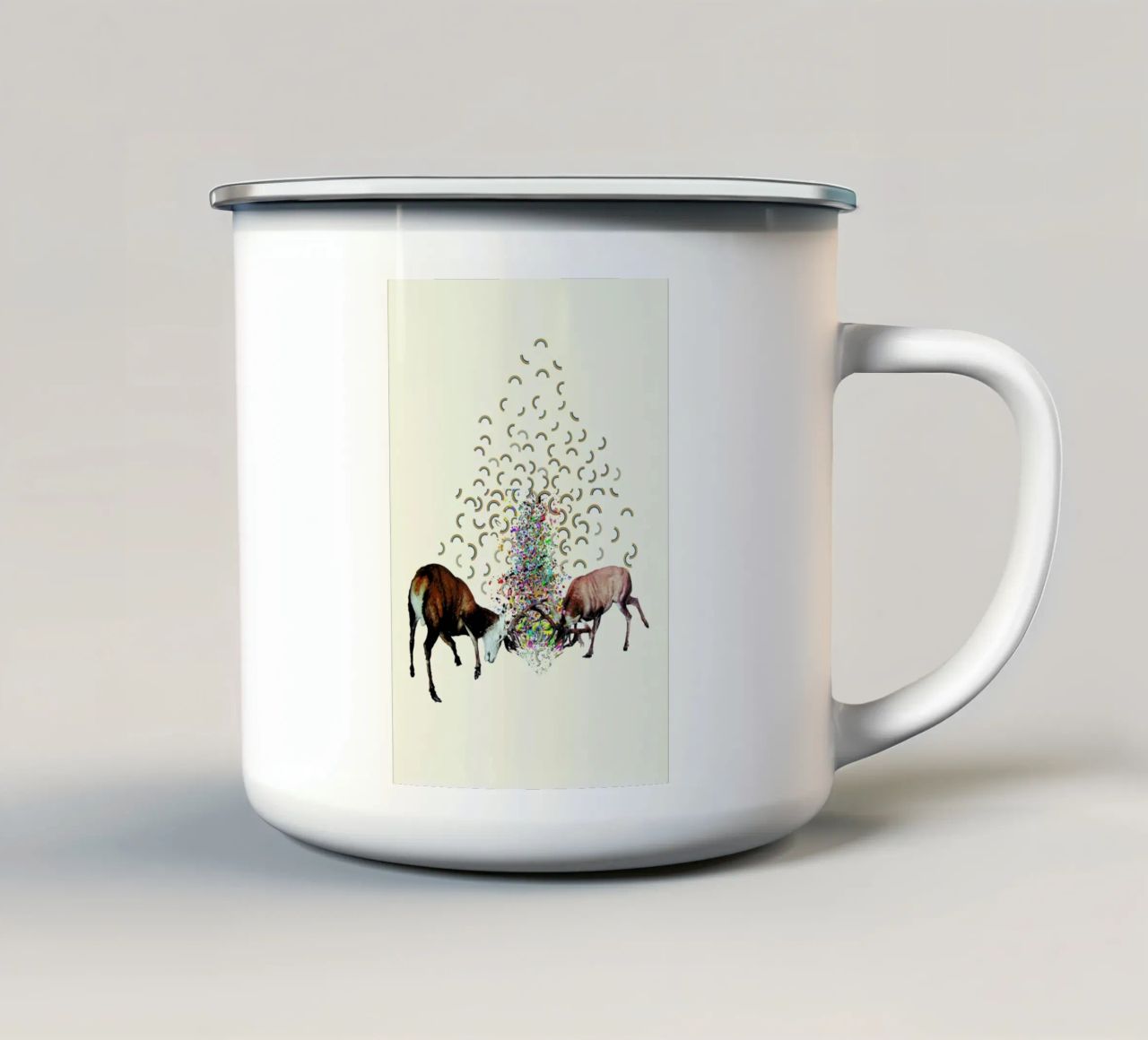 creating rainbows tazza in smalto da Brian Buckley
