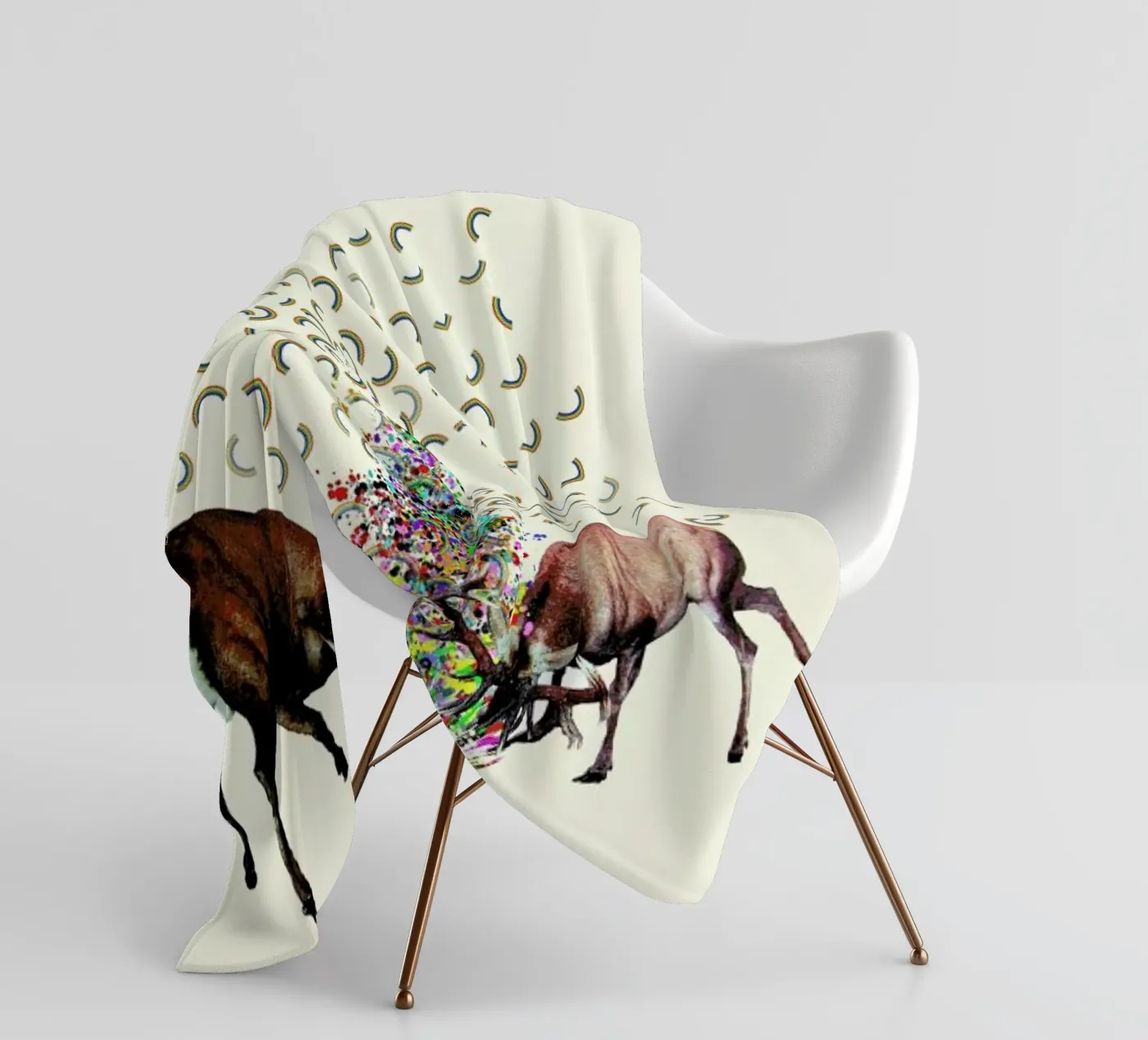 creating rainbows fleecedeken van Brian Buckley