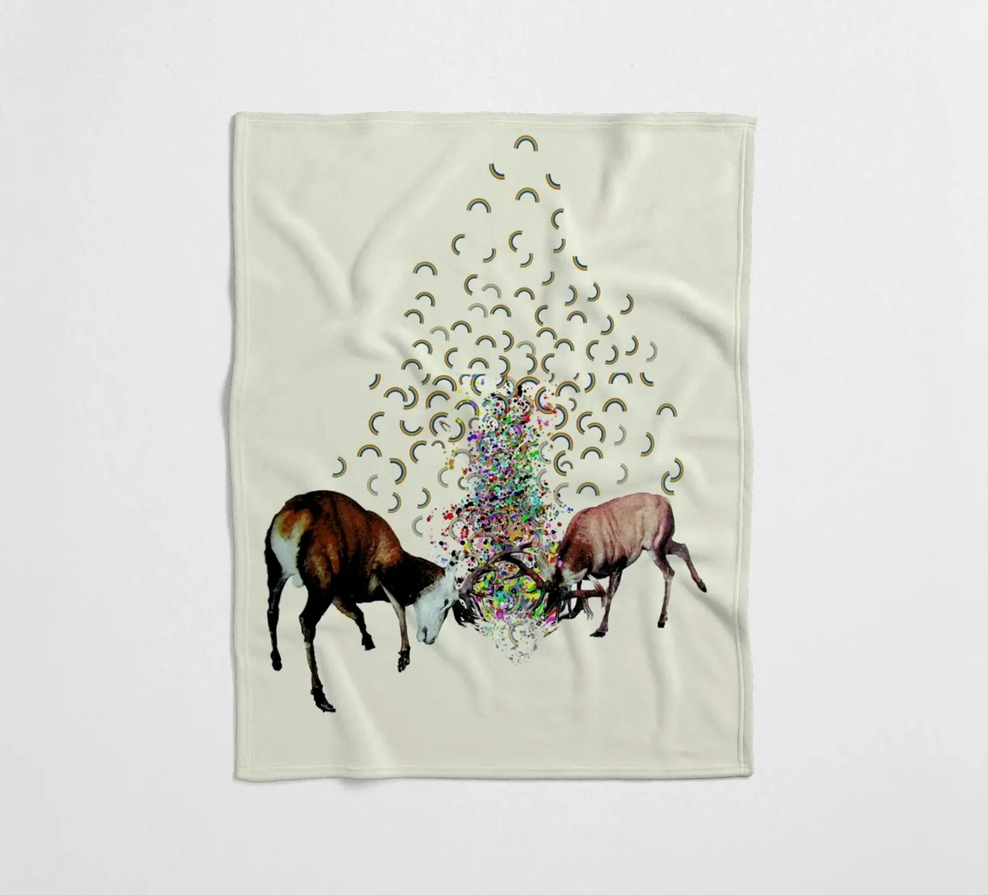 creating rainbows fleecedeken van Brian Buckley