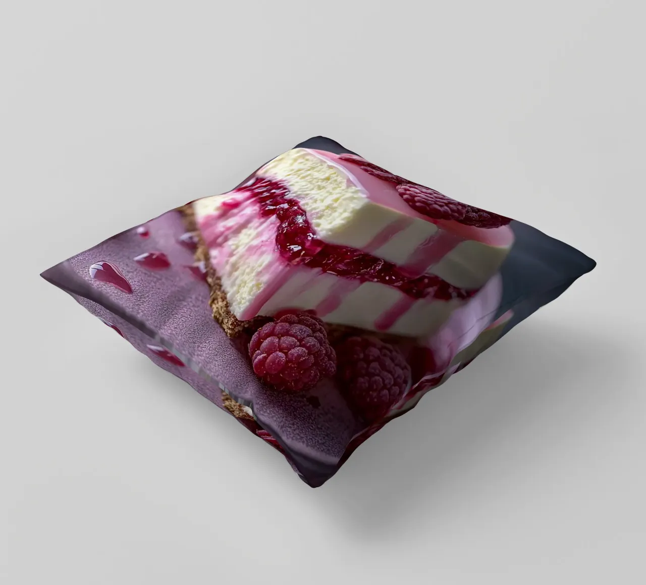 cheesecake ai lamponi cuscino da Luke Yaeger