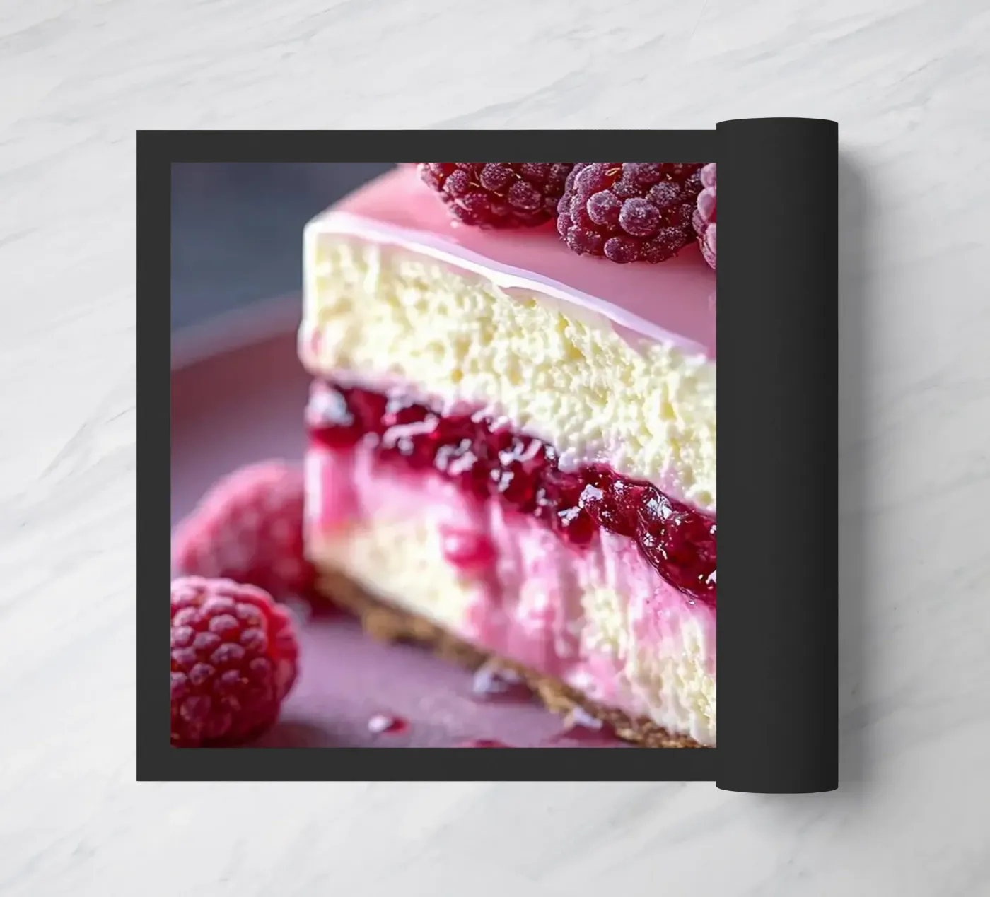 raspberry cheesecake paillasson de Luke Yaeger