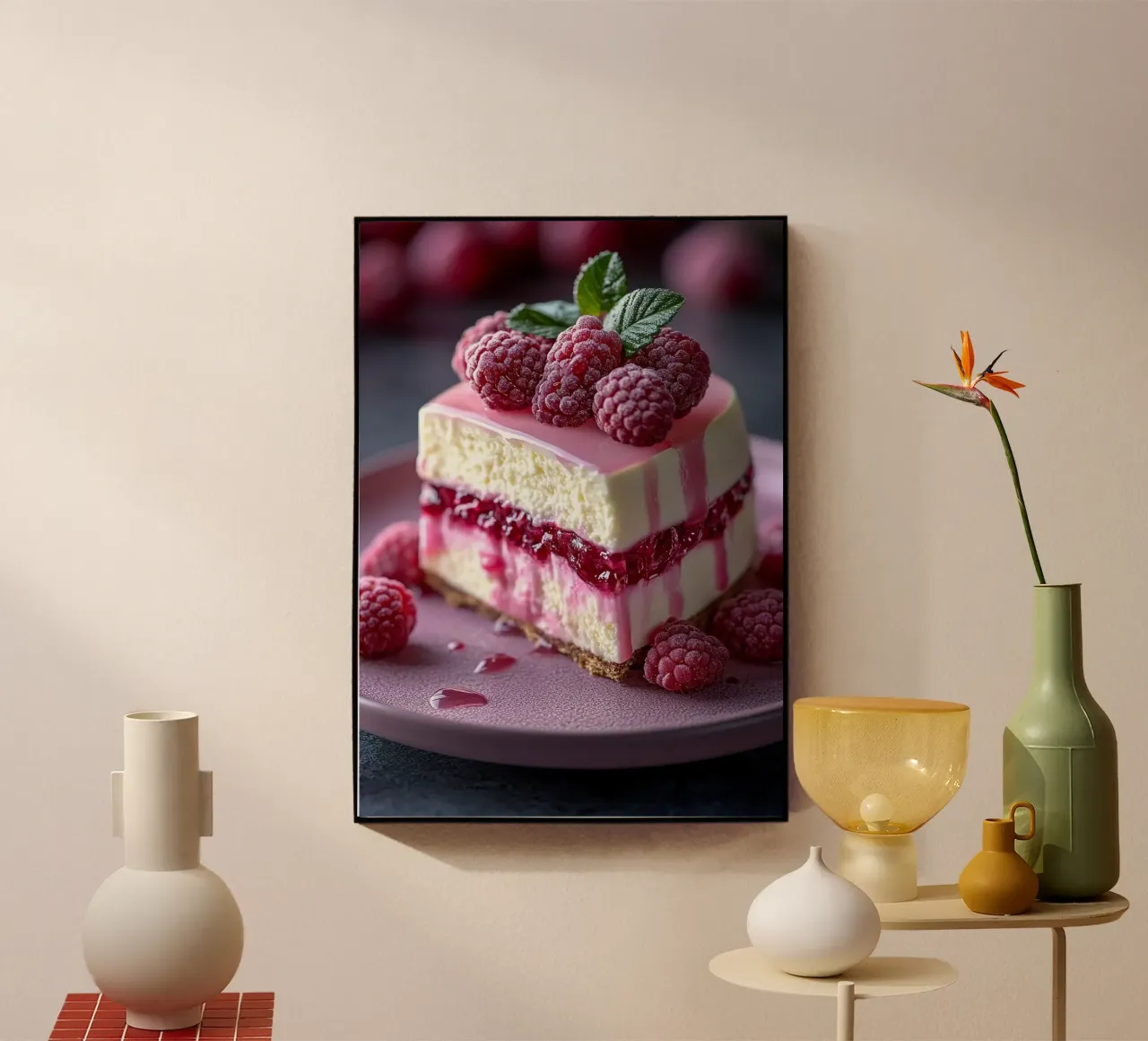 raspberry cheesecake plexiglass da Luke Yaeger