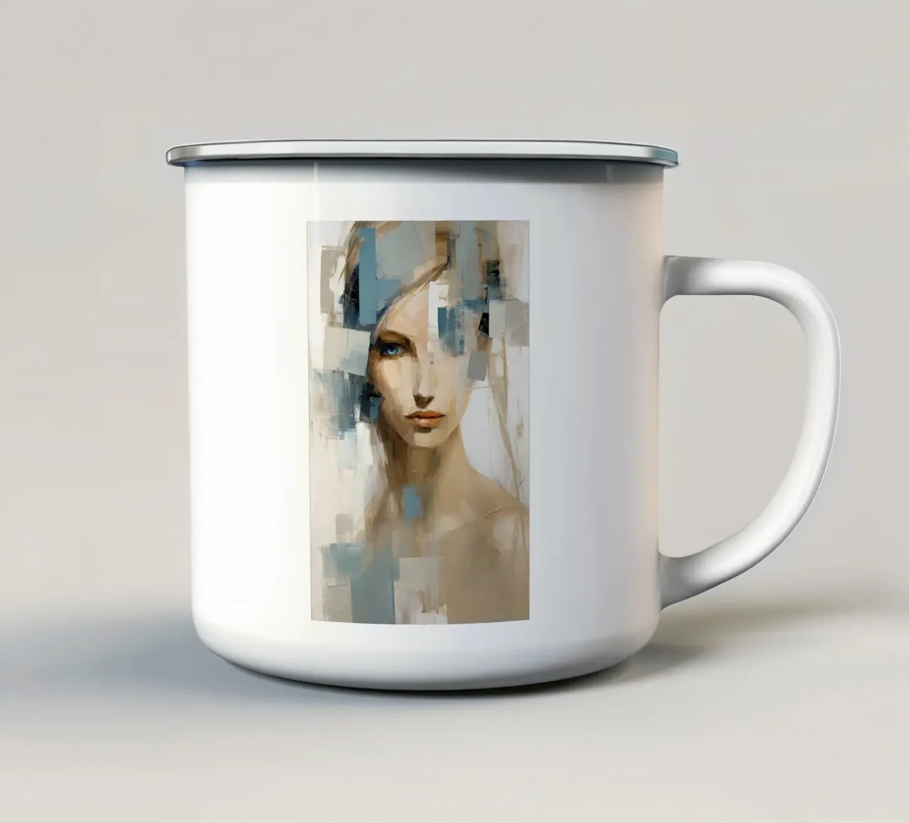 Abstract model 2 emaille mok van Imagine