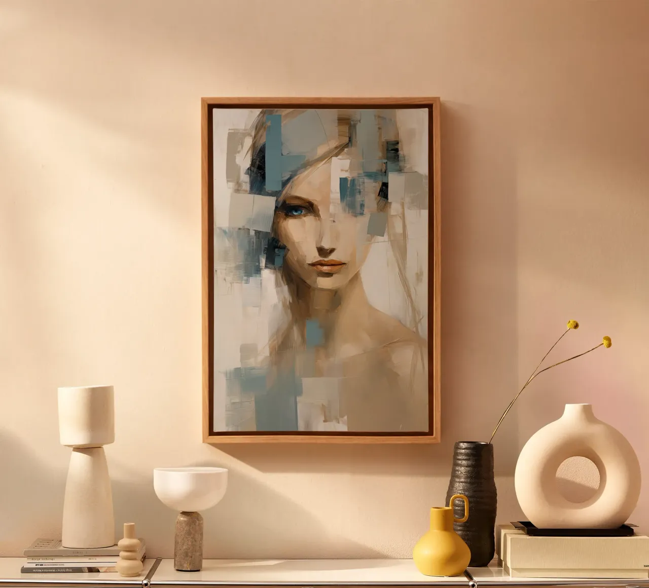Abstract model 2 canvas with Floater frame by Imagine