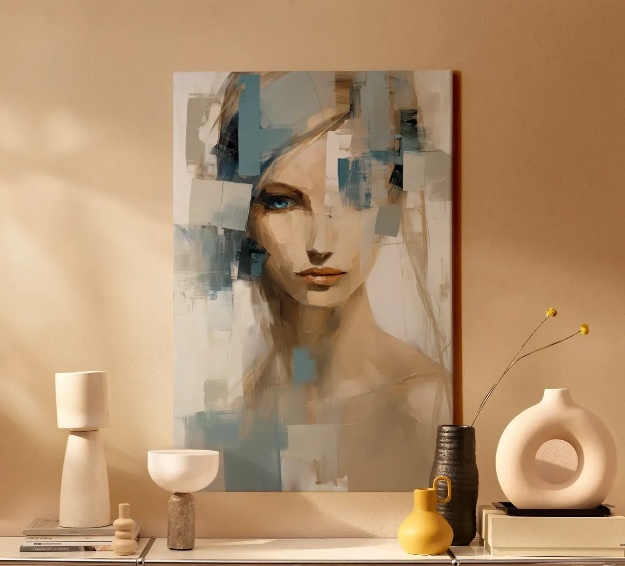 Abstract model 2 canvas with Floater frame by Imagine