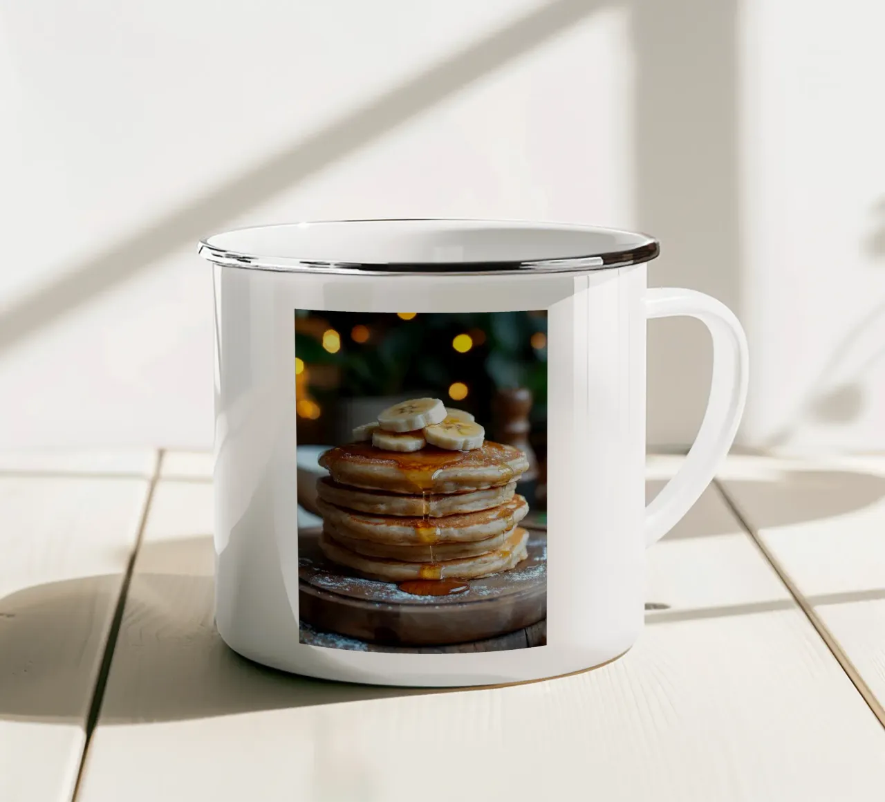 frittelle tazza in smalto da Luke Yaeger