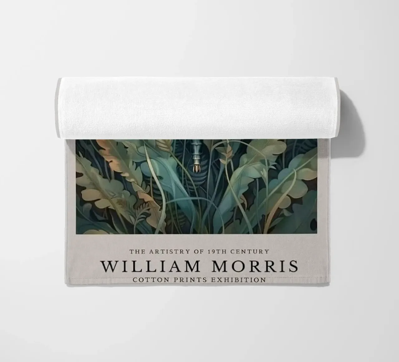 stampa d'arte sulla libellula di william morris telo mare da komo store