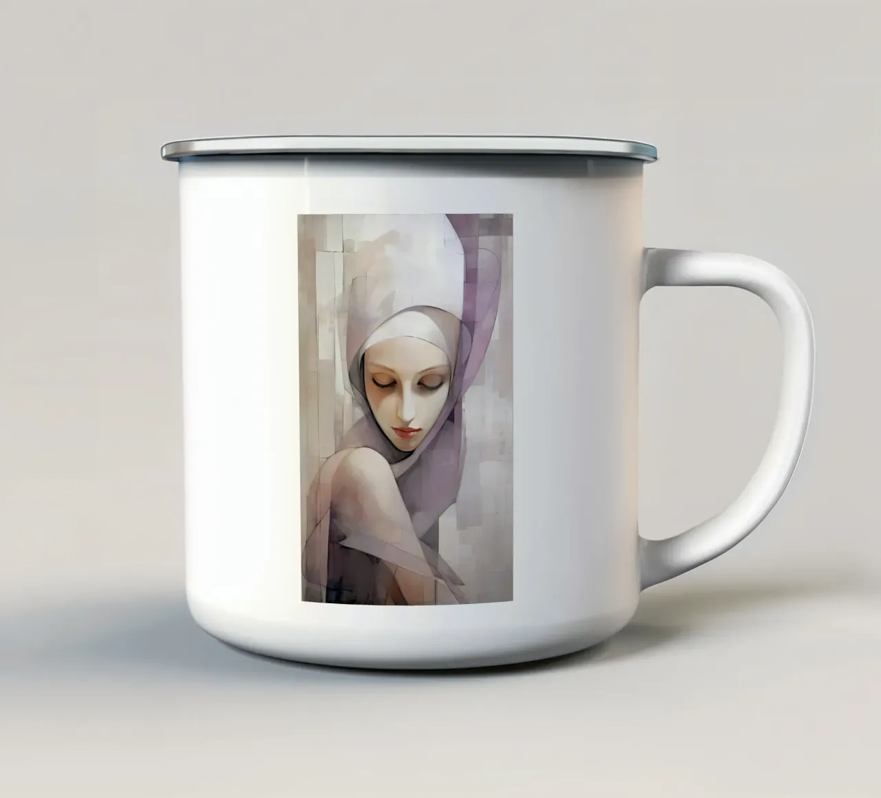 Modello astratto tazza in smalto da Imagine